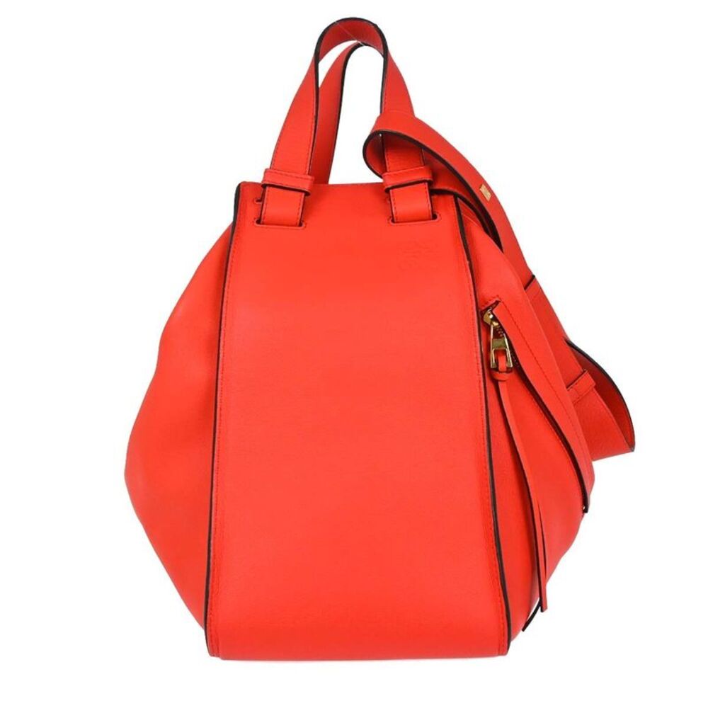 Loewe Hammock Leather Red Leather Handbag